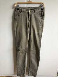 Bawełniane Oliwkowe Spodnie ZARA KIDS 13-14lat 152cm