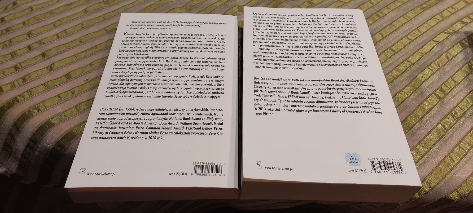 Don DeLillo Zero K + Gwiazda Ratnera