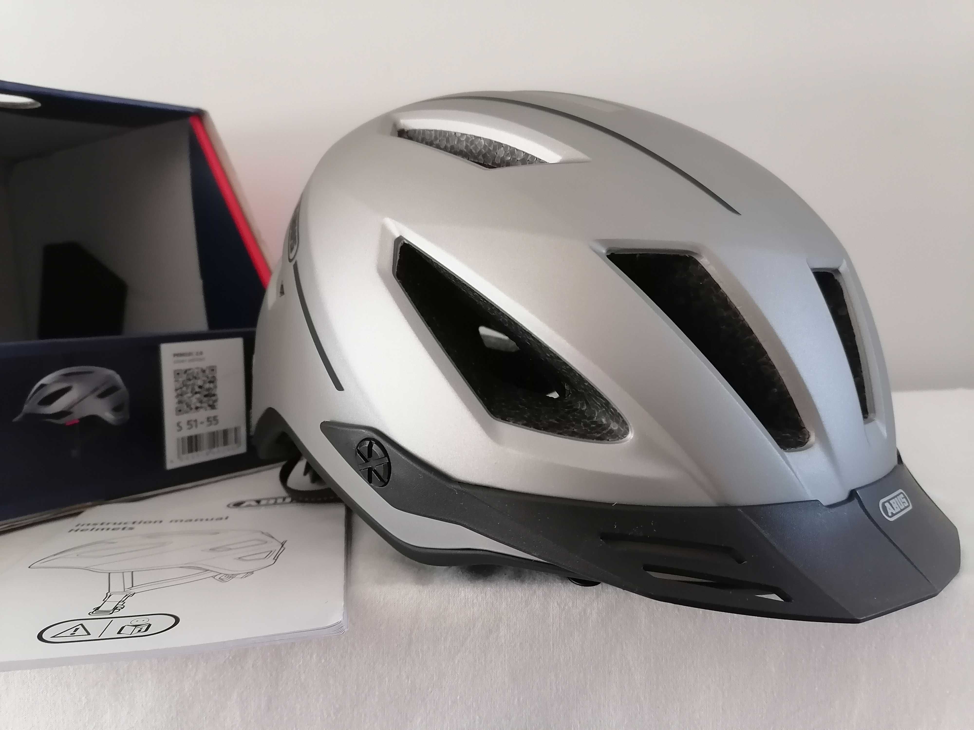 Kask rowerowy Abus Pedelec 2.0 Silver Edition S 51-55cm