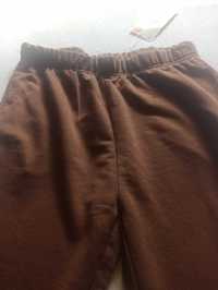Brązowe spodnie dresowe damskie rozmiar L