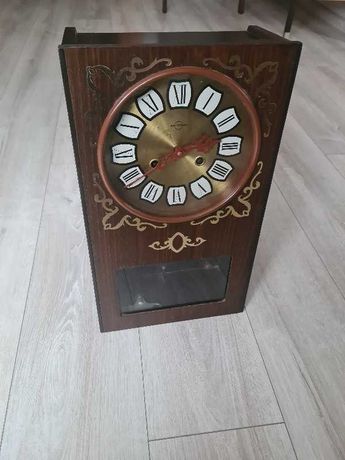 Stary zegar wiszący PRL