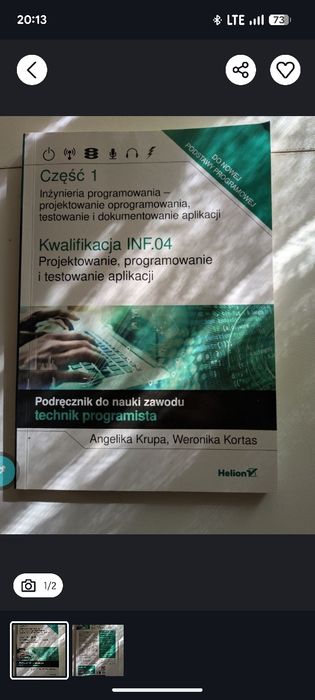 Podręcznik do nauki zawodu technik programista INF.04, część 1,

30 zł