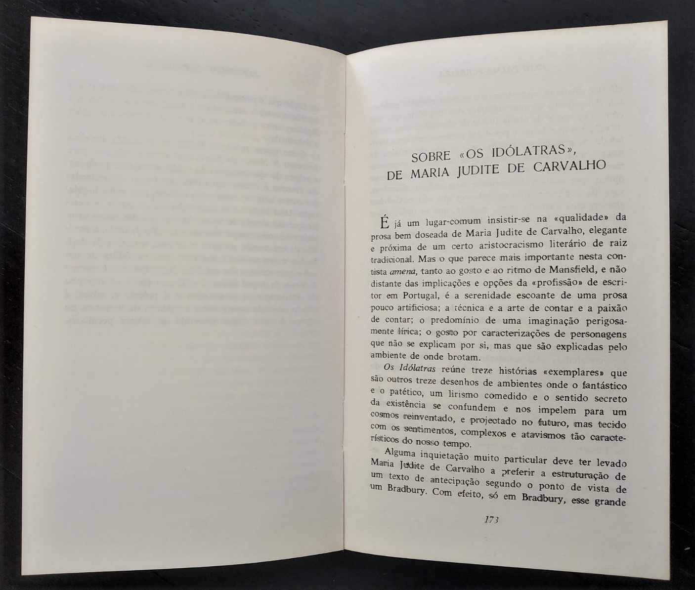 Pretérito Imperfeito (notas a Herberto Hélder, Maria Velho da Costa)