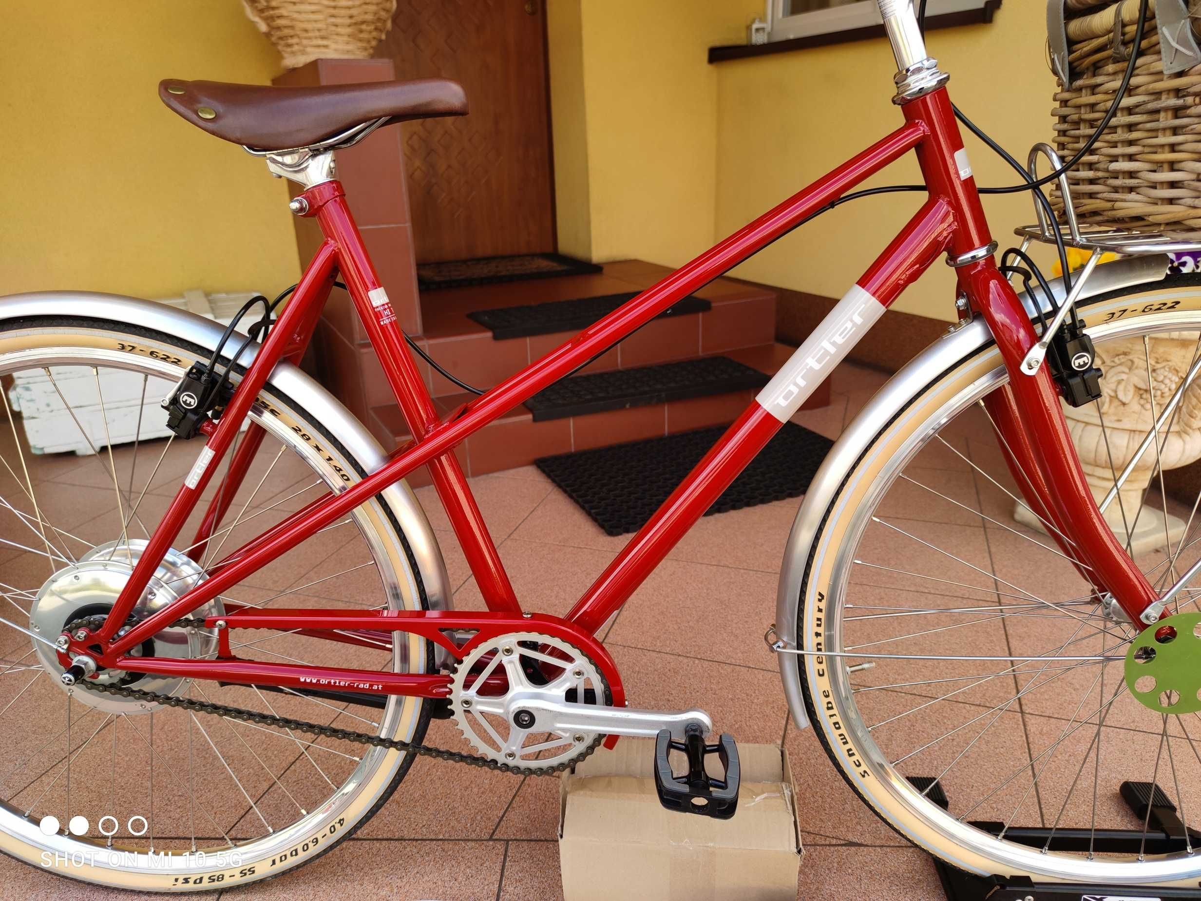 Rower damski elektryczny ORTLER Caferacer Retro POWYSTAWOWY JAK NOWY !