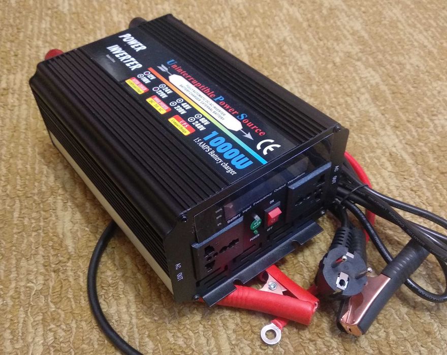 Преобразователь 12В. Инвертор с зарядным устройством.  Бесперебойник.