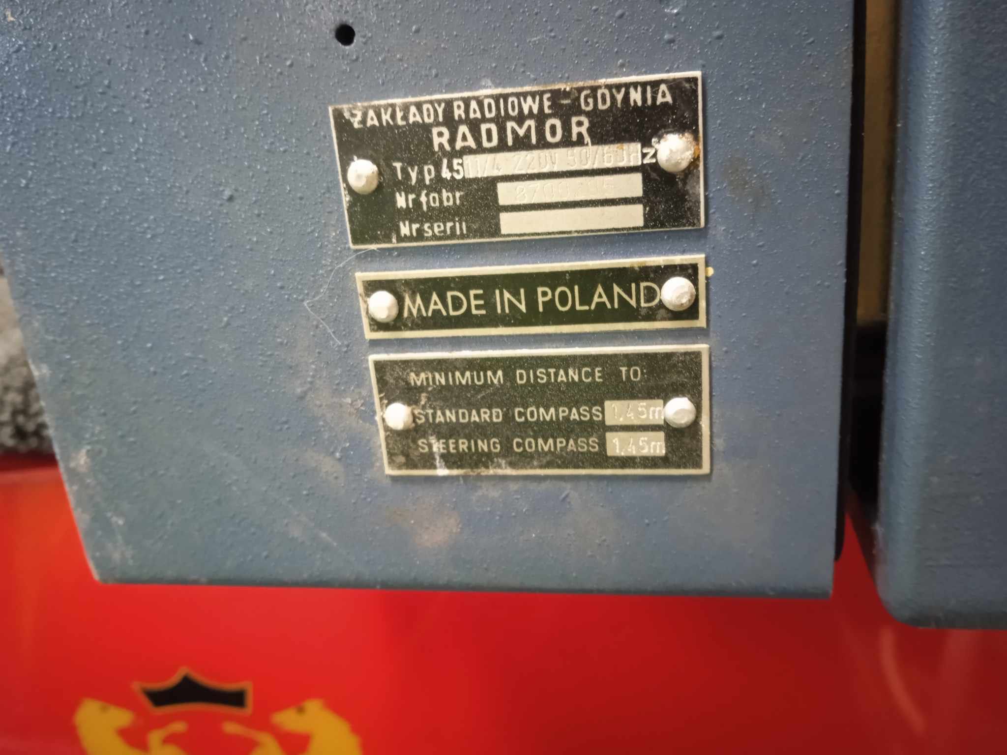 Unitra Radmor repetytor 4641  rejestrator kompas sonar