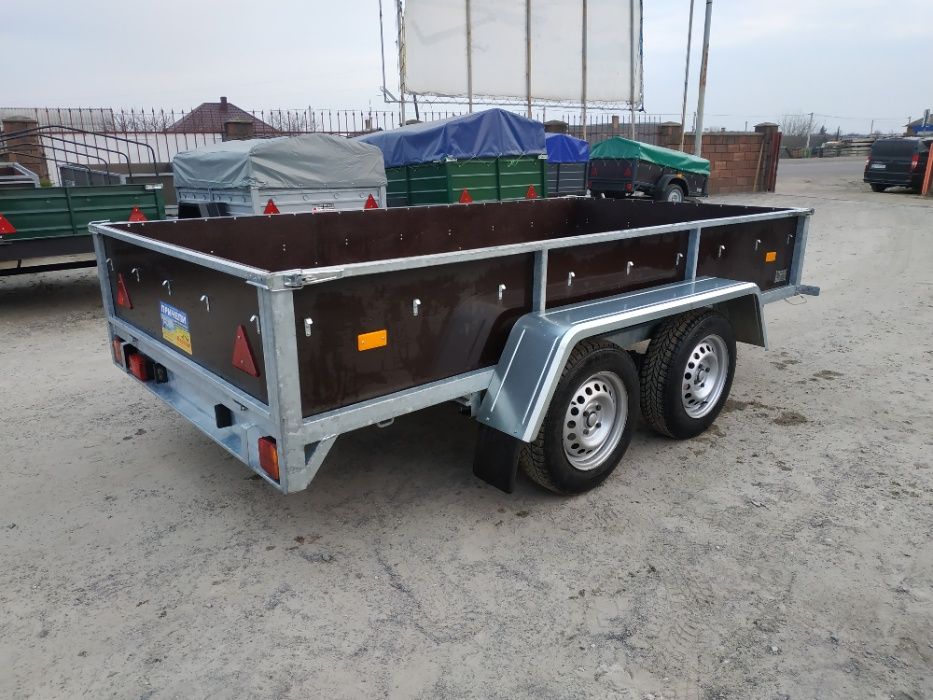 ПРОДАЖ Оцинкований двухвісний причіп німецькі комплектуючі!