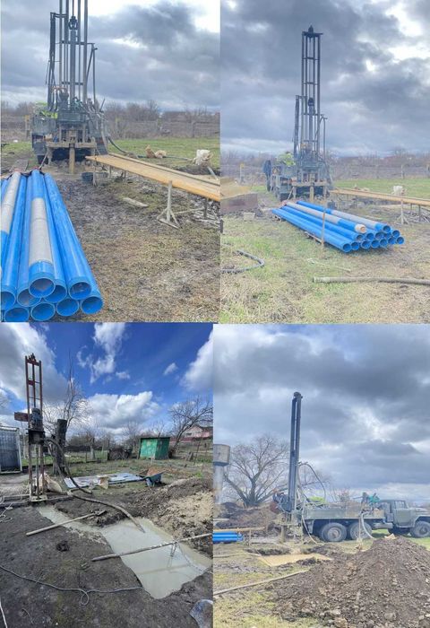 Бурение скважин. Буріння свердловин на воду Бугаївка.Монтаж обладнання