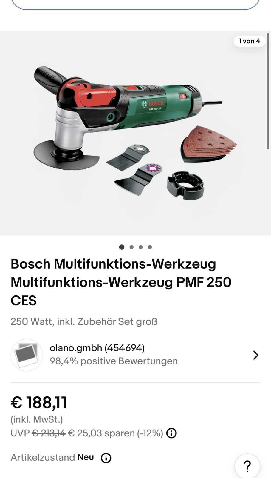 Венгрия ! Реноватор Bosch PMF 250 CES Багатофункціональний інструмент