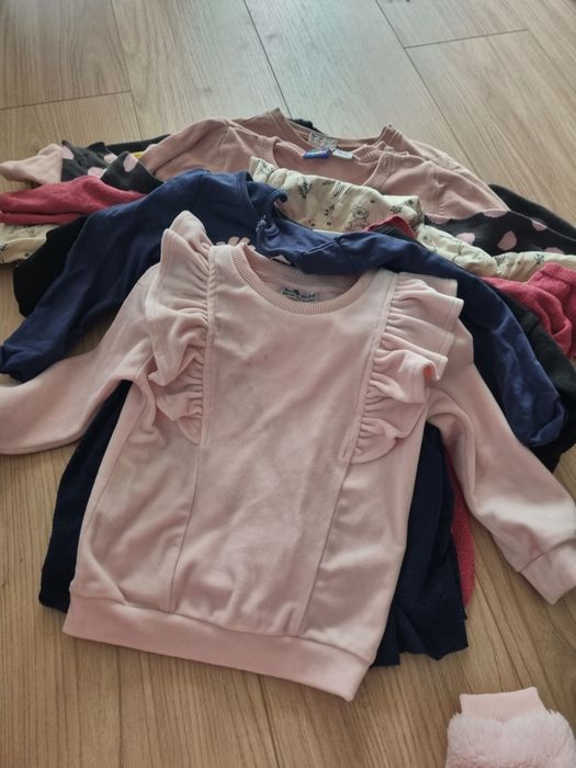 Zestaw bluz i sweterków 86/92