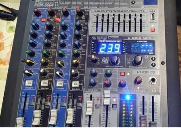 Mikser 6 kanałowy Power Dynamics PDM-S604, stan bardzo dobry