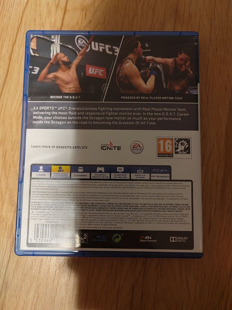 UFC 3 ps4 PlayStation 4 5 polska wersja