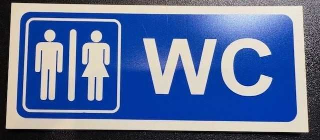 Placa sinalética de WC