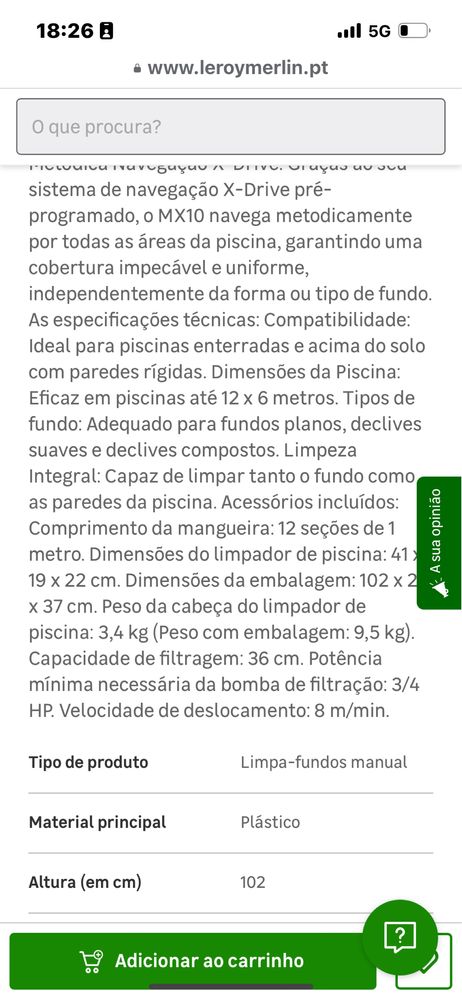 Robot de piscina novo