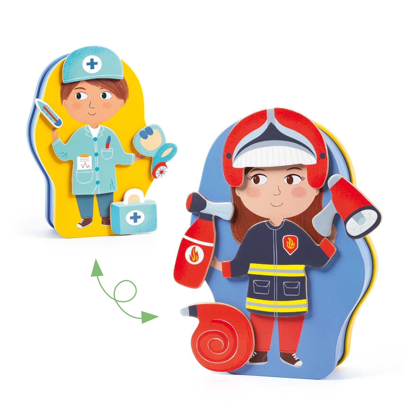 Djeco Магнитная игра Профессии DJ03086, акция