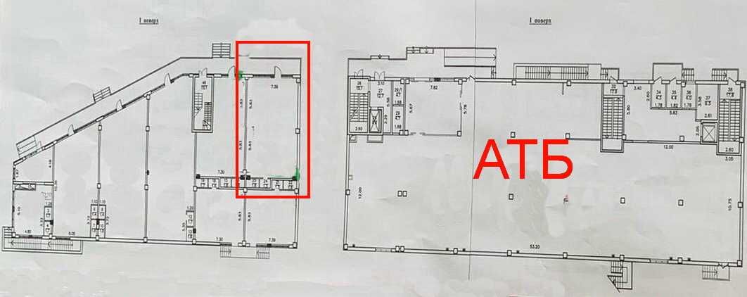 Продам фасадное помещение под бизнес в ЖК Розенталь в ТРЦ. 83 м2.