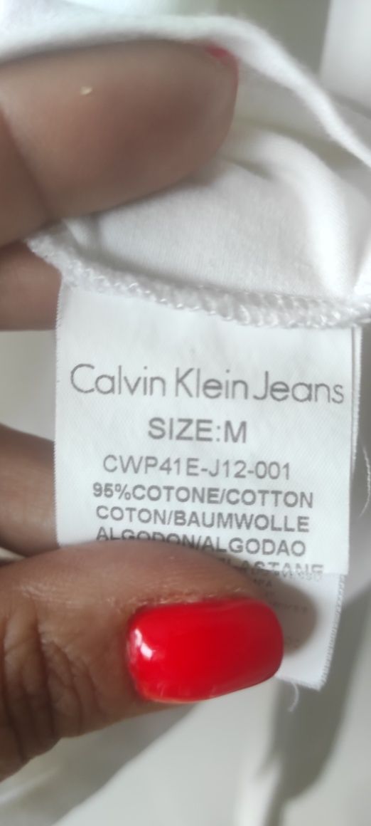 Bluzka bawełniana Calvin klein jeans