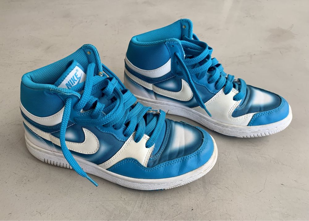 Ténis Nike Court Force High Blue - Tamanho 39 (pequeno)