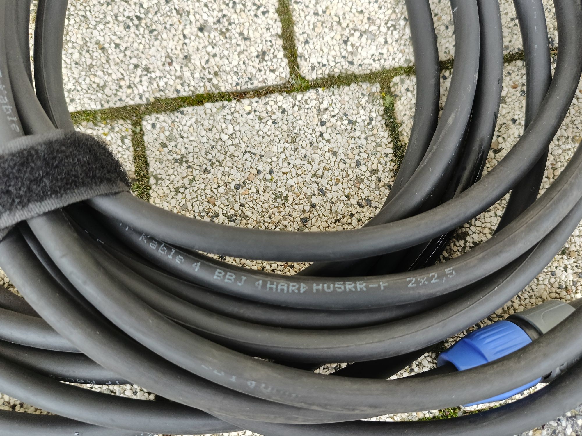 Kabel głośnikowy 2 sztuki Speakon-Speakon Neutrik  2x2,5mm2, 5 m.b.
