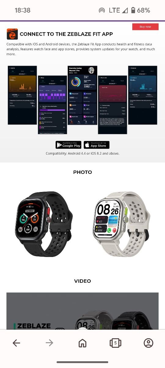 Smartwatch Zeblaze Beyond 3 Pro