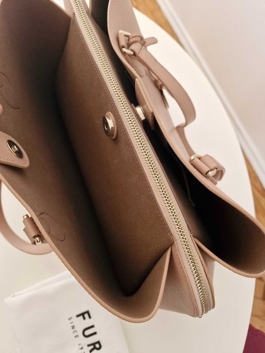 Mala Furla Minerva Tote L Nude Vitello Nova