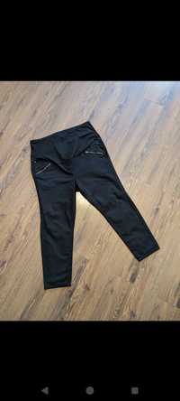 Czarne spodnie ciążowe dżinsy ciążowe dżinsy z panelem George rozmair