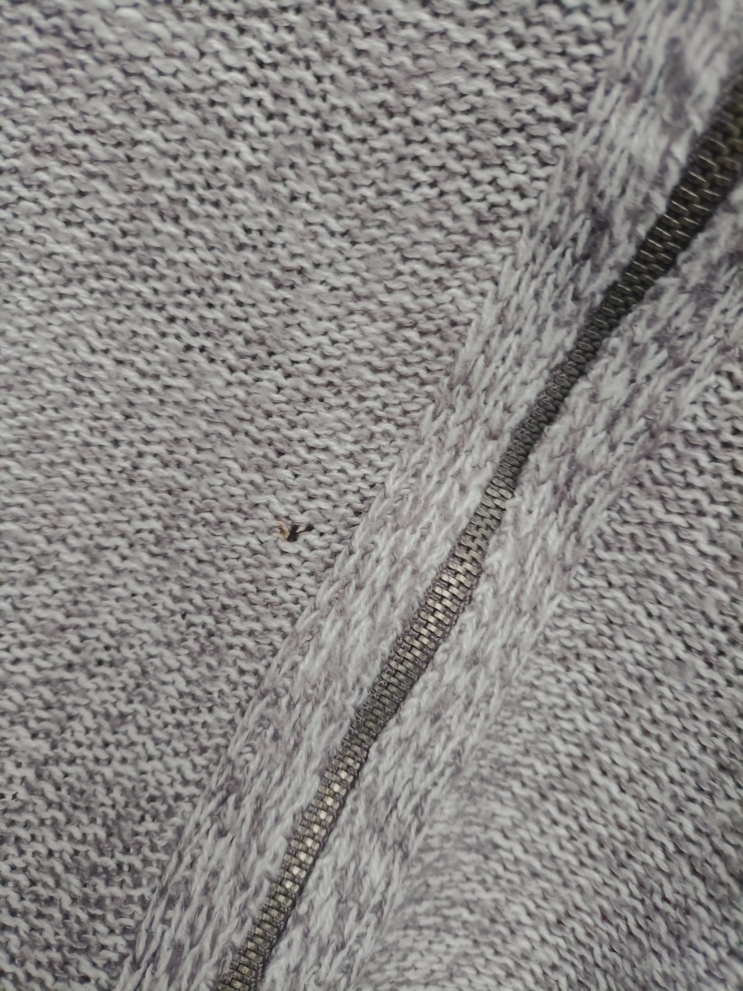 Siwy sweter z zamkiem Papaya rozmiar M