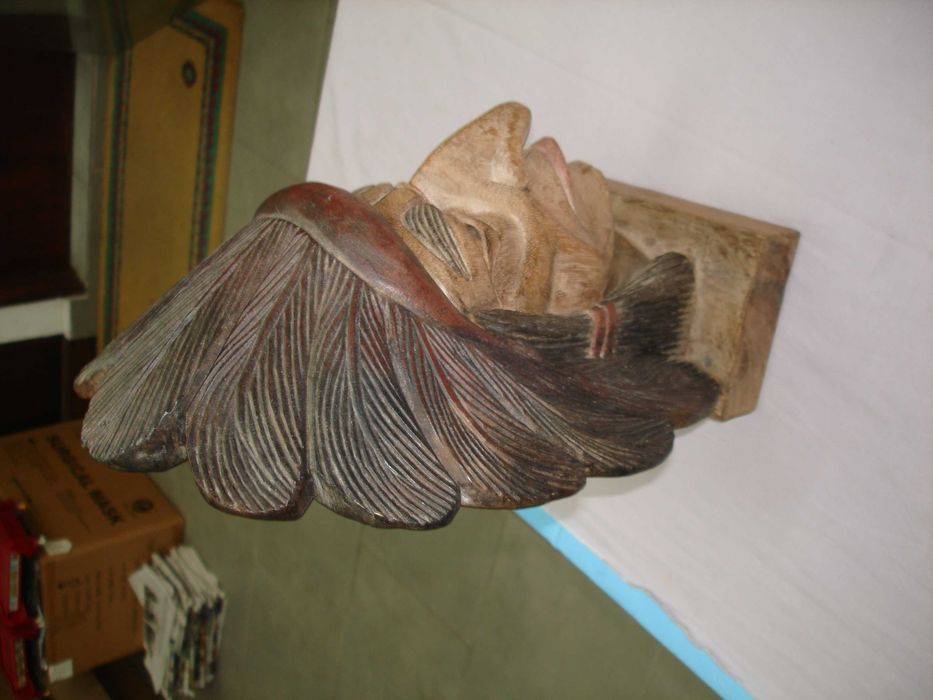 Escultura busto indio americano