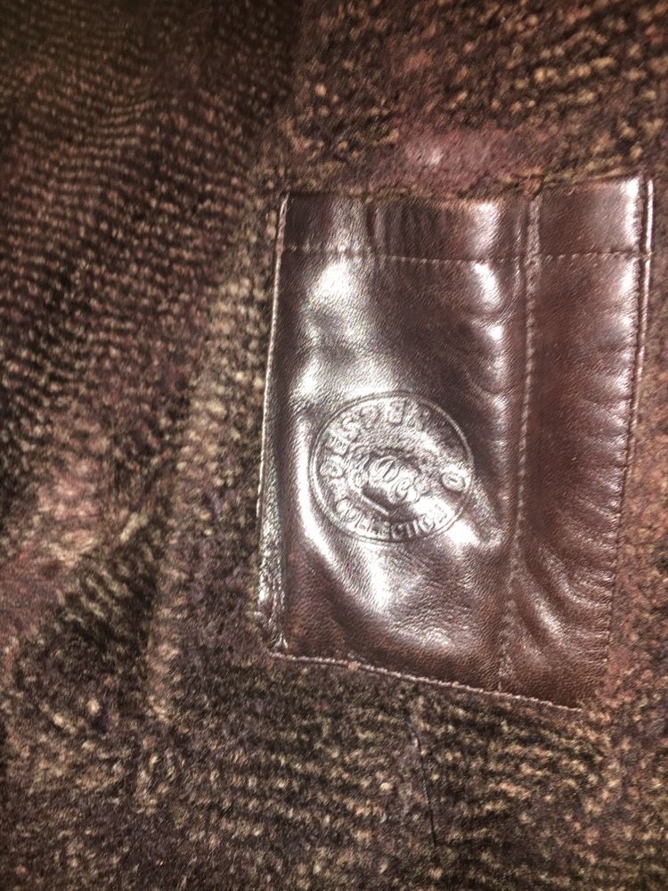 Куртка кожаная дубленка 52 размер