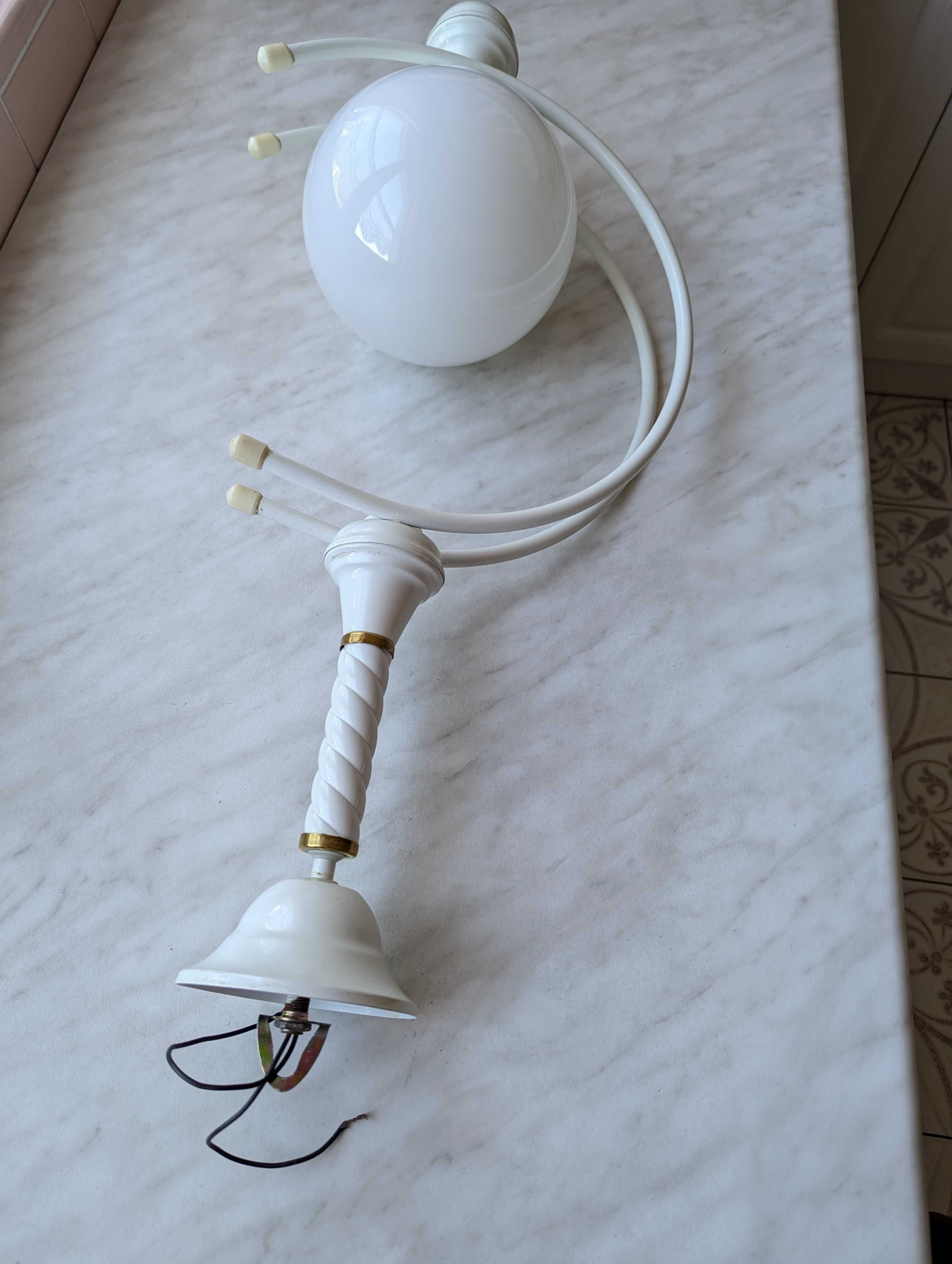 Lampa zwisająca na dużą żarówkę - klosz przeźroczysty