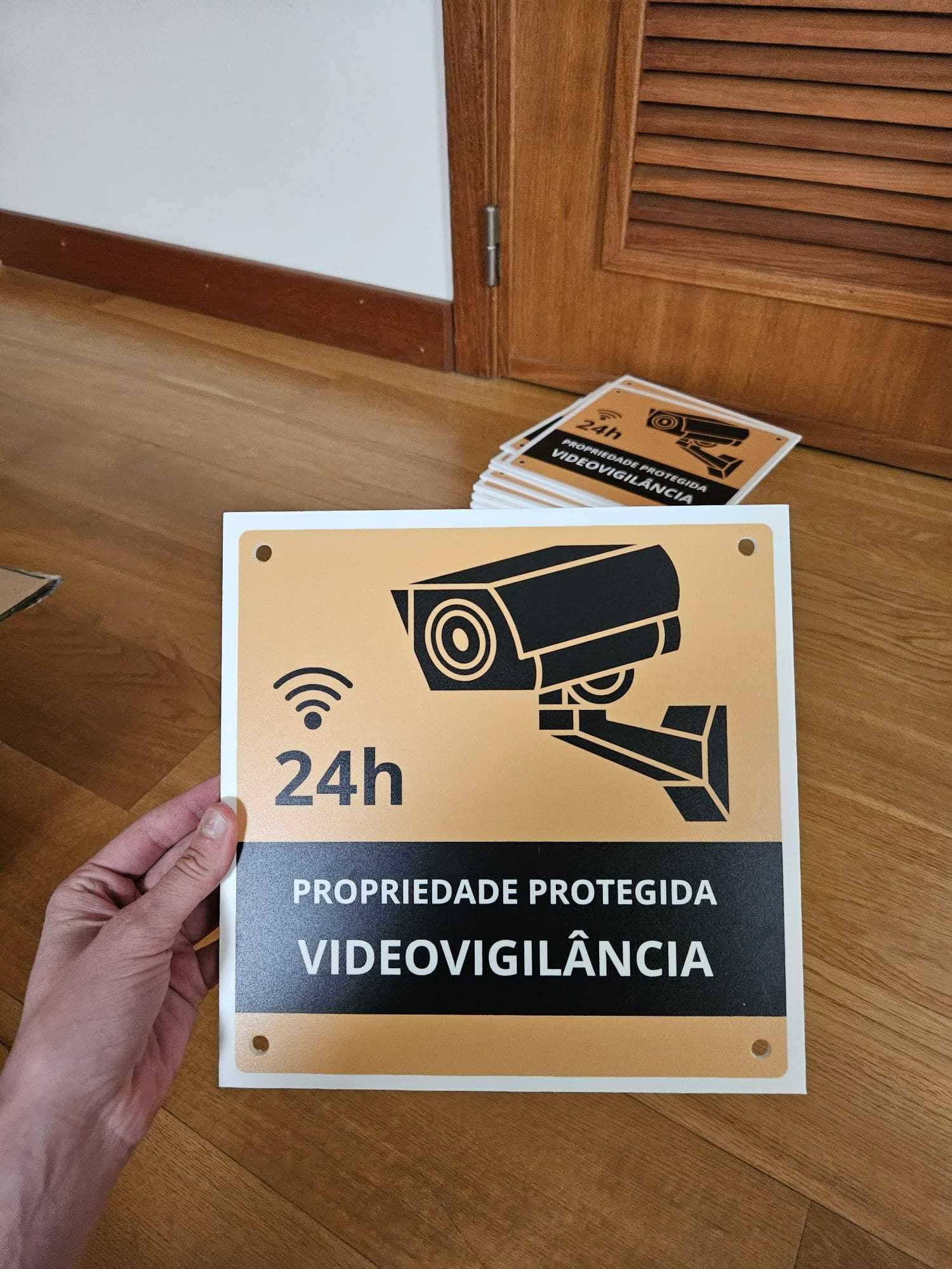 Placa de sinalização Câmara - Sinalética Videovigilância