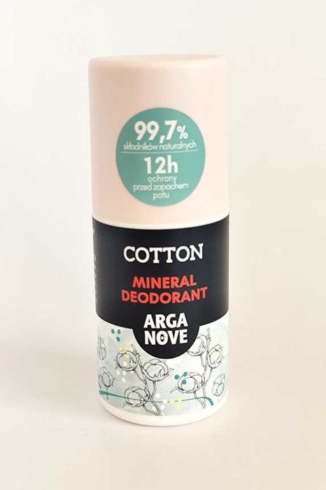 Naturalny dezodorant mineralny Arganove Cotton rollon ałunowy
