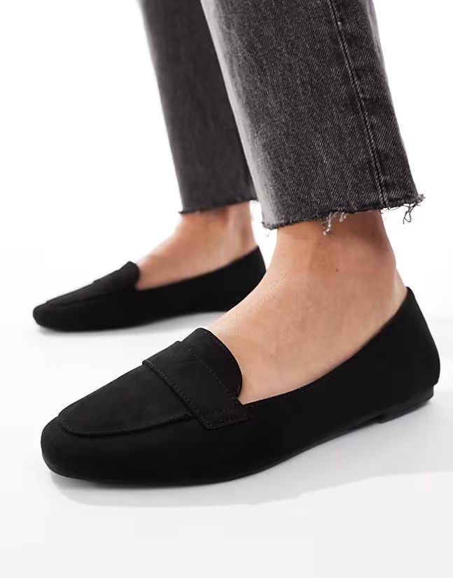 Asos Design 37 Czarne Mokasyny Lilie Klasyczne J25942