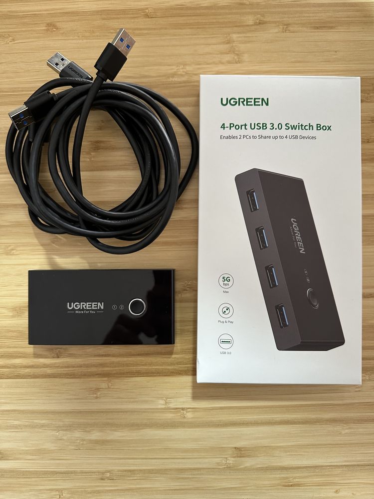 Switch USB 3.0 UGreen com 4 portas