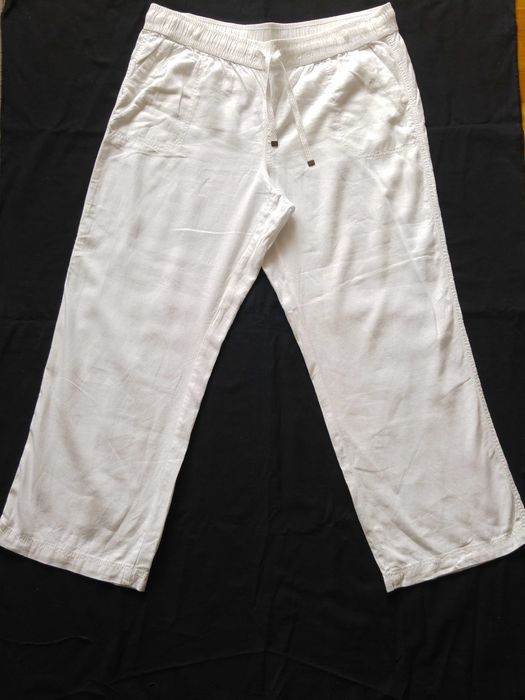 Spodnie damskie lniane