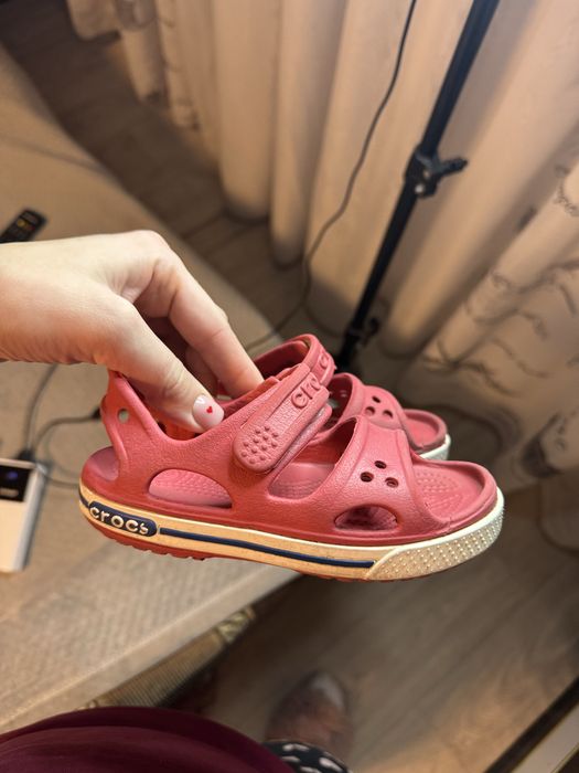 Крокси для дівчинки 15 см, crocs босоніжки