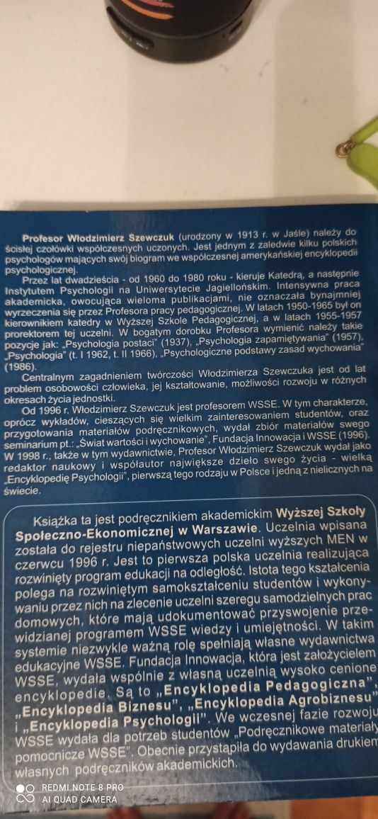 Podstawy psychologii Włodzimierz Szewczuk