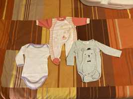 Pack roupa bebe  - 1 babygrow / 2 bodys 4-6 meses