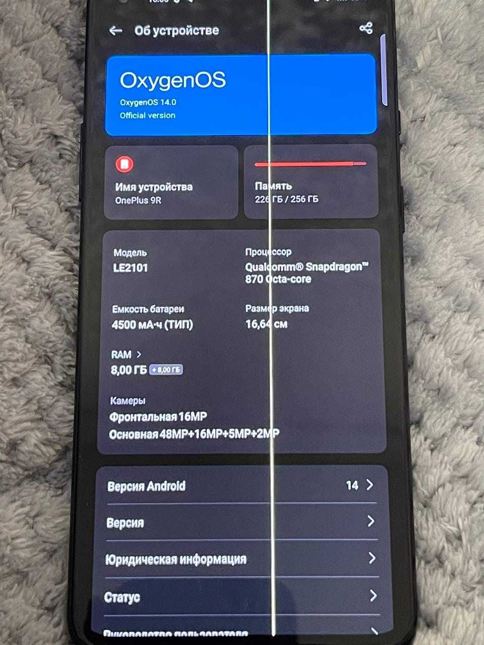 Oneplus 9r 8 256
