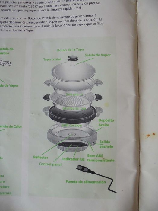 Grelhador Multi Gril 3 em 1 novo lindo