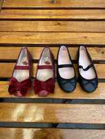 Balerinki buty H&M Zara rozmiar 25 czerwone czarne