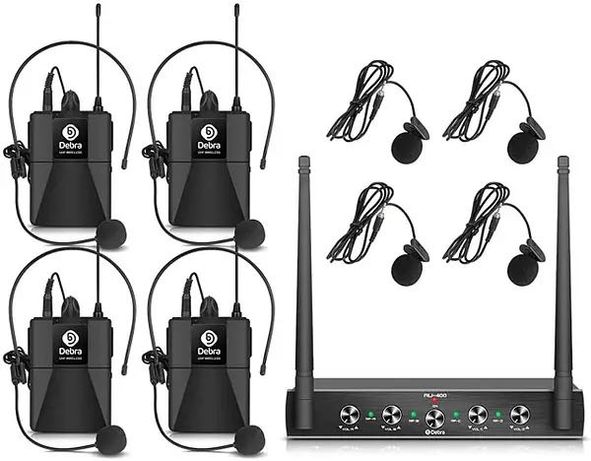 4-канальная беспроводная микрофонная система Debra Audio Pro UHF