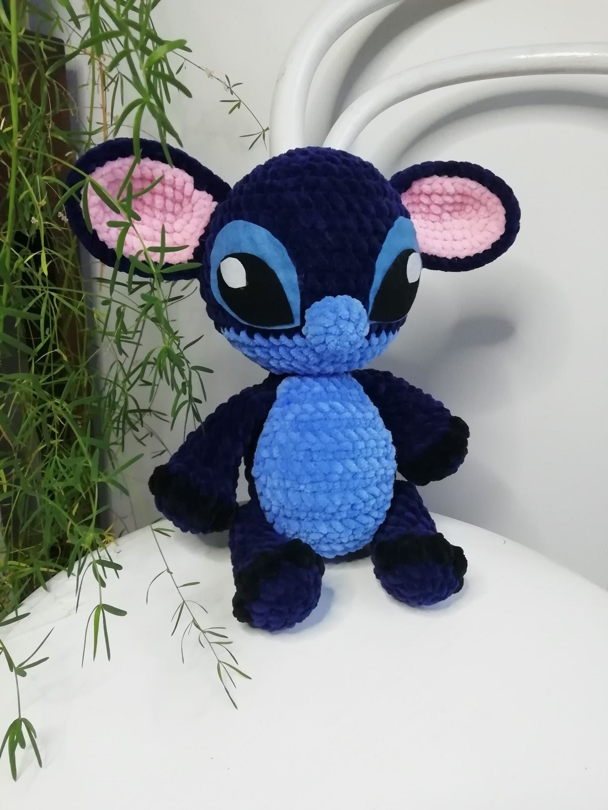 Stitch zabawka na szydełku Maskotka rękodzieło zabawka handmade