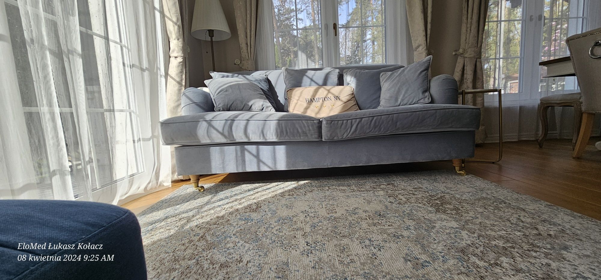 Elegancka 2-osobowa sofa w angielskim *Okazja Cebowa * stylu- stan Ide