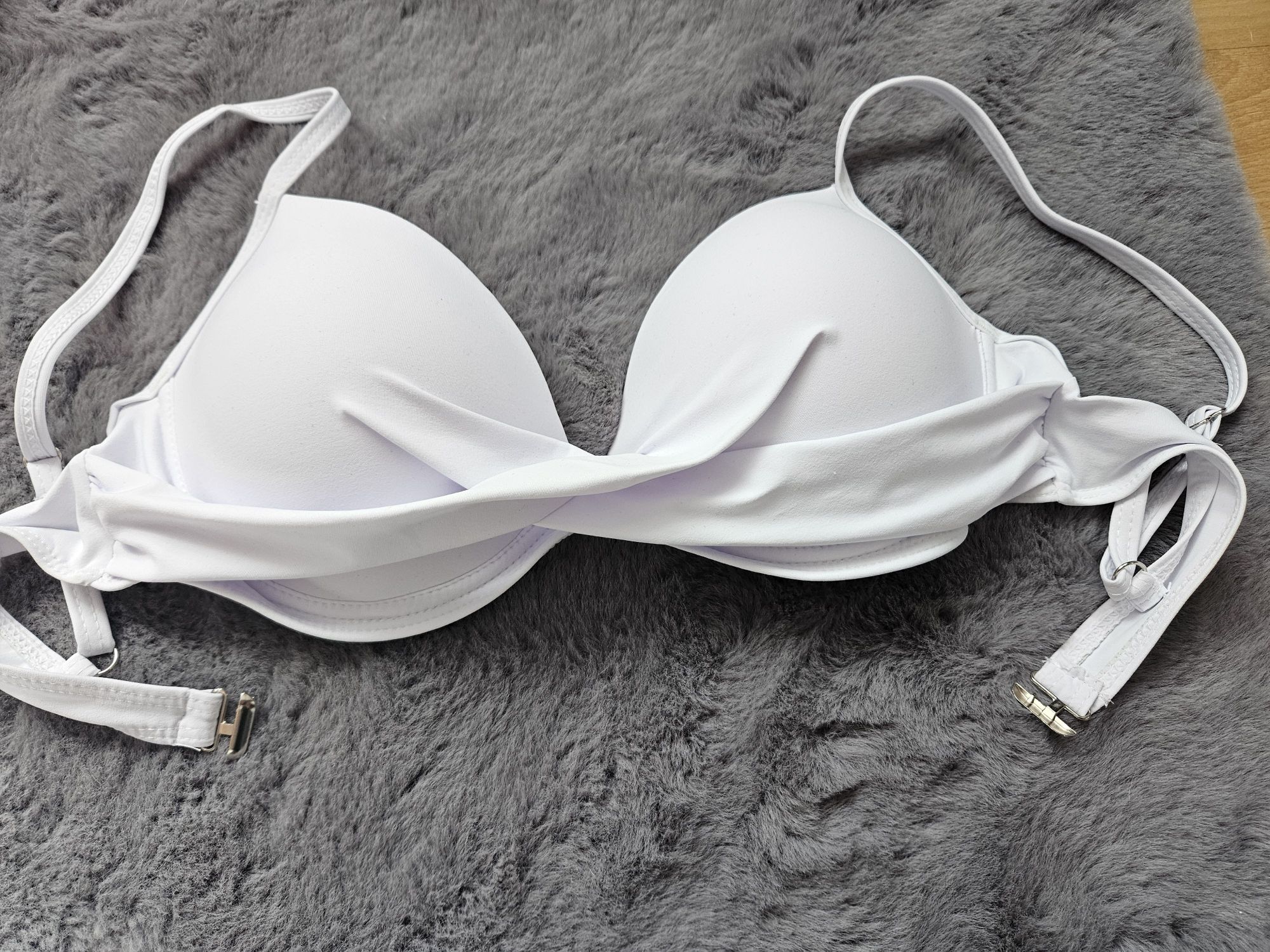 Strój kąpielowy bialy bikini góra r. M