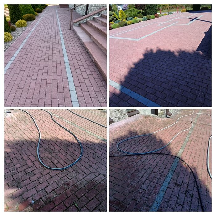 Mycie elewacji wycinka drzew.