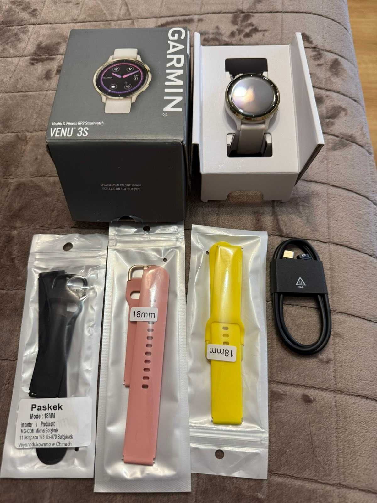 GARMIN VENU 3S biały, Sprzedam zegarek Garmin Venu 3S.
