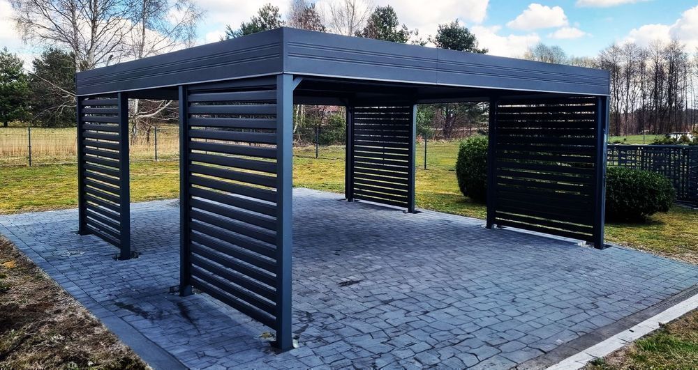 Carport 6x6 - wiata samochodowa garażowa dwustanowiskowa pod wymiar