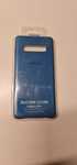 Oryginalny Case Silicone Cover  samsung Galaxy s10+ Niebieski