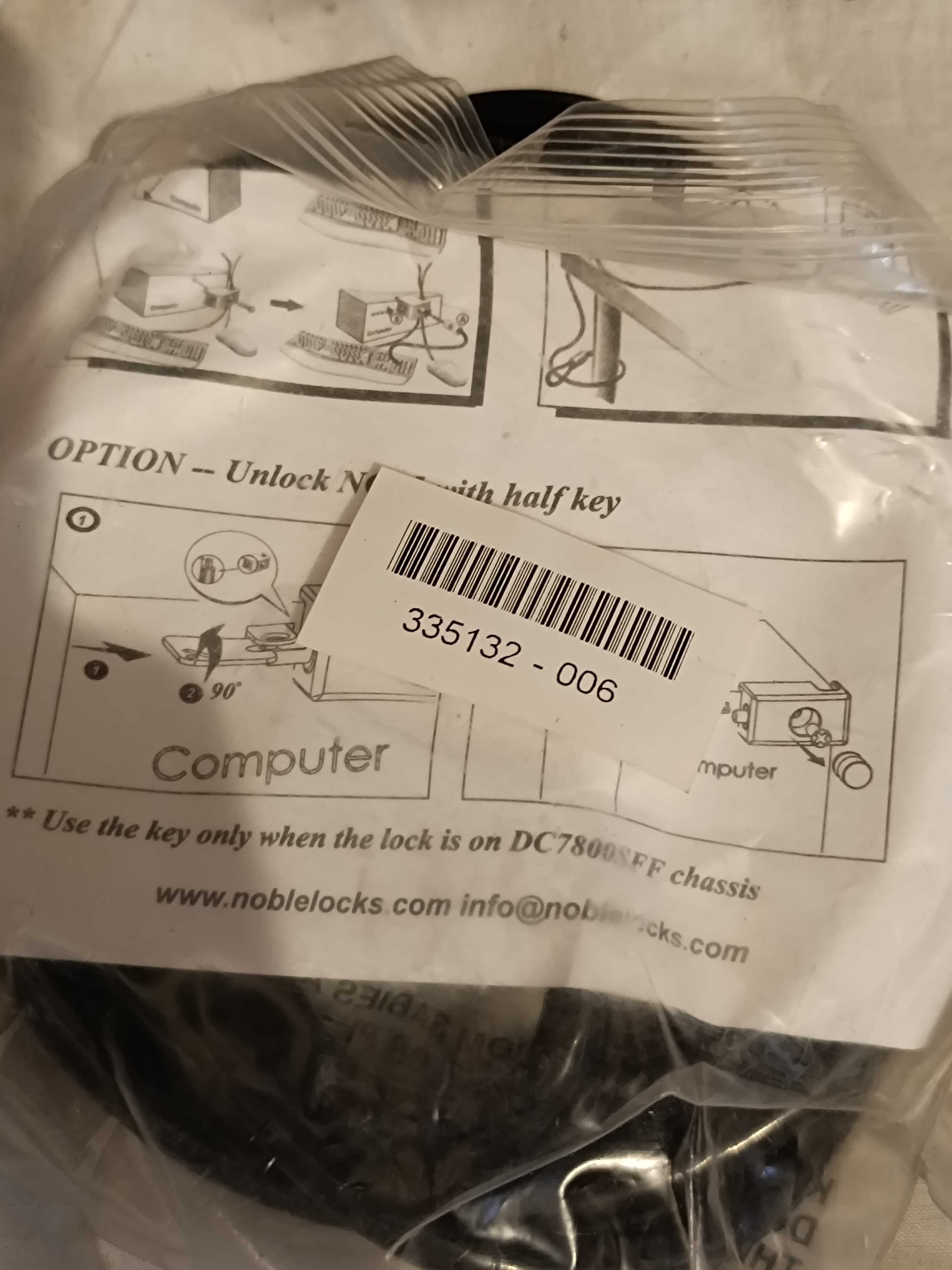 Cabos de Segurança para PCs da NobleLock